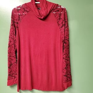 Storm L.A - Sizd Large Long sleeve shirt in a Wine Red